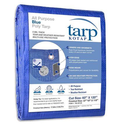 Kotap 60 x 120 Ft. All-Purpose Multi-Use Protectio