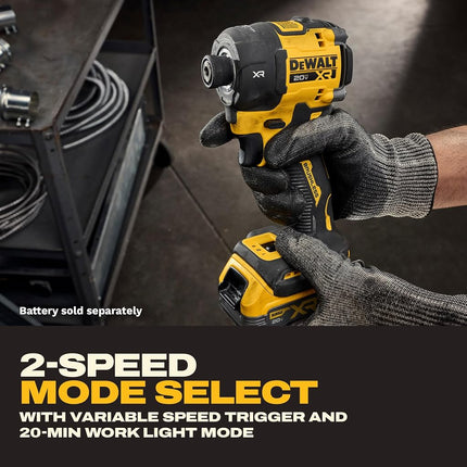 DEWALT 20V MAX XR 1/4 Inch Cordless Quiet Hydraulic Impact Driver, Bare Tool Only (DCF870B)
