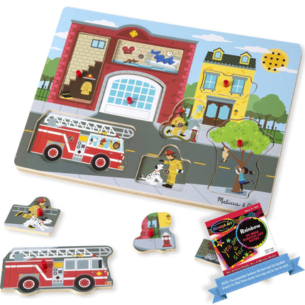 Melissa & Doug Around The Fire Station: Sound Puzz