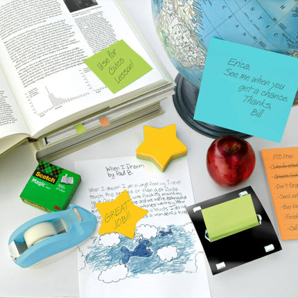 Post-it Super Sticky Die Cut Star, 150 Sheets - Assorted Colours 7350-STR
