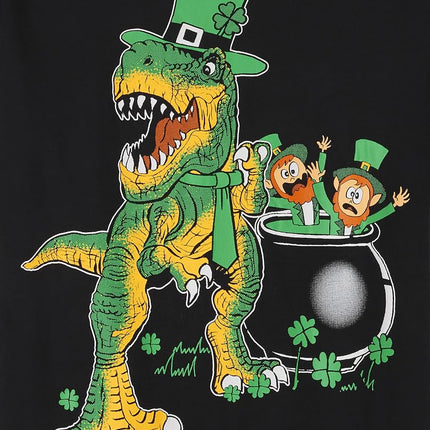 The Children's Place Boys' Short Sleeve Graphic T-Shirt, St Pats Dino, 10-12