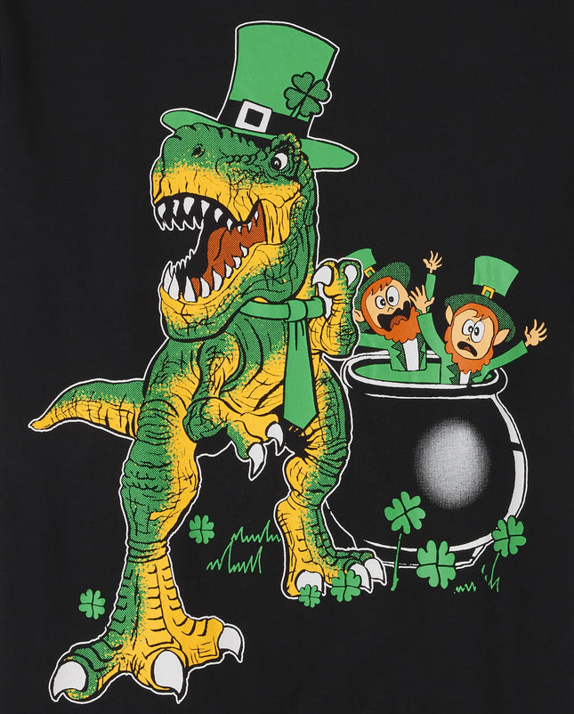 The Children's Place Boys' Short Sleeve Graphic T-Shirt, St Pats Dino, 10-12