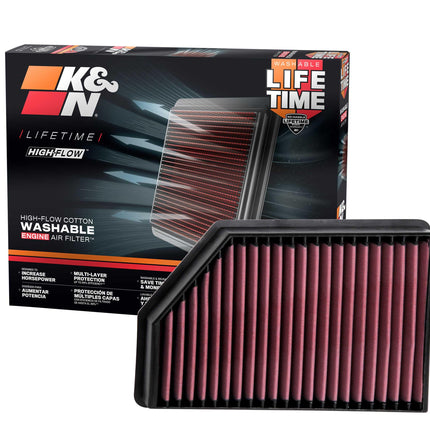 K&N Replacement Air Filter compatible with Chevrol