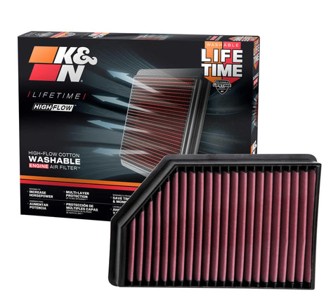 K&N Replacement Air Filter compatible with Chevrol