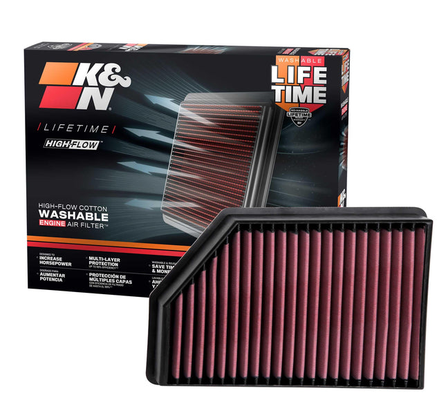 K&N Replacement Air Filter compatible with Chevrol
