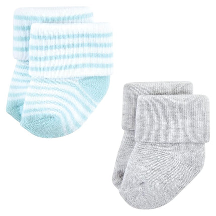 Hudson Baby Baby Girls' Cotton Rich Newborn and Terry Socks, Farm 12-pack, 6-12 Months