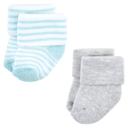 Hudson Baby Baby Girls' Cotton Rich Newborn and Terry Socks, Farm 12-pack, 0-6 Months