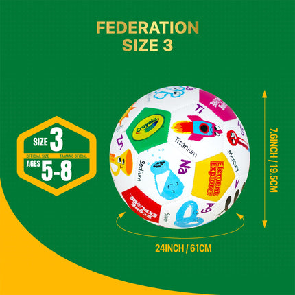 Crayola Official Soccer Ball - Unisex Kids - CRAY92BL Element Size 3