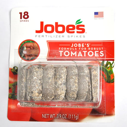 Jobe's Tomato Spikes,18 Spikes in Blister Pack, 18