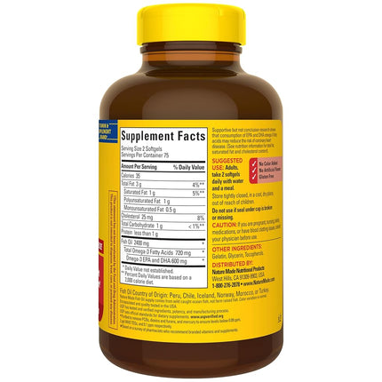 Nature Made 1200 mg Value Size Fish Oil, 150 Count