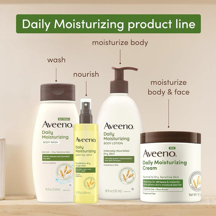Aveeno Daily Moisturizing Body Wash, Soothing Oat, Refill, 36 Fl. Oz