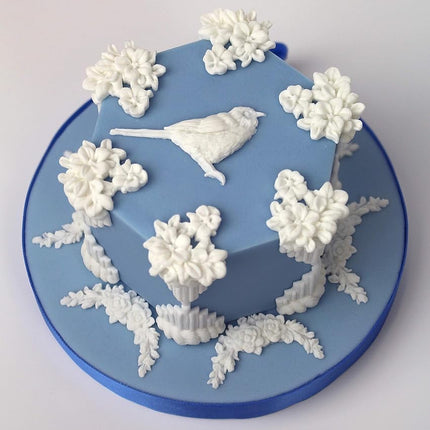 Katy Sue 'Blossoms & Birds' Silicone Mold for Cake Decorating & Crafts