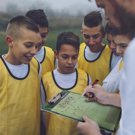 GoSports Soccer Dry Erase Coaches Board with 2 Dry Erase Pens