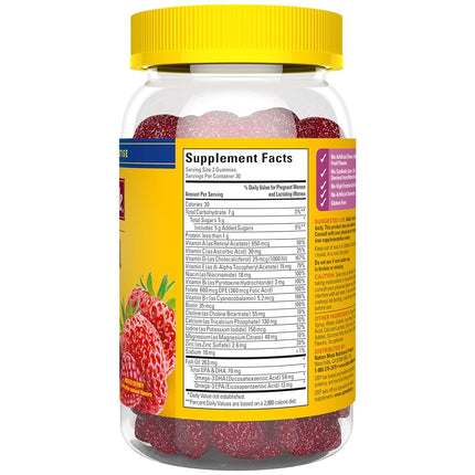 Nature Made Prenatal Gummy Vitamins with DHA + Folic Acid, 60 Ct to Support Baby’s Development†