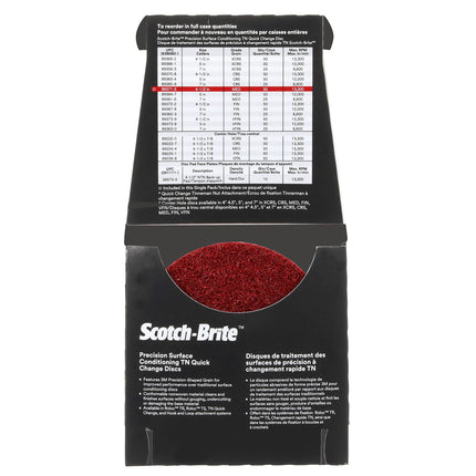 Scotch-Brite Precision Surface Conditioning TN Quick Change Disc, PN-DN, Medium, 4-1/2 in, Trial Pack