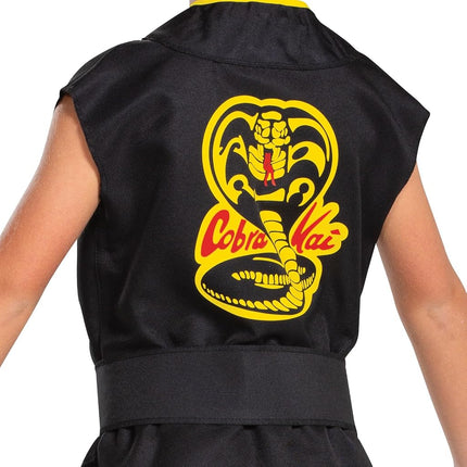 Disguise Official Premium Cobra Kai Costume Kids, Karate Kid Costume, Karate Suit Fancy Dress Up Outfit for Children World Book Day Costumes for Boys 7-8 Years