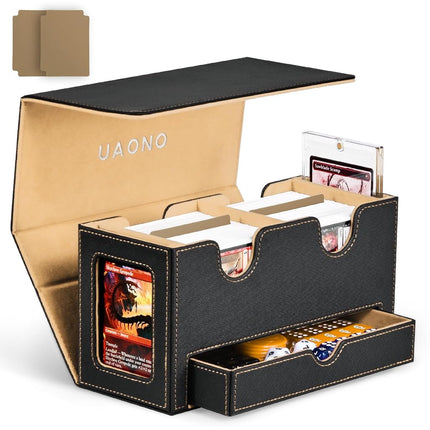 UAONO MTG Deck Box with 2 Commander Display and Di