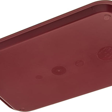 Carlisle CT121661 Caf� Standard Cafeteria/Fast Food Tray, 12" x 16", Burgundy (Pack of 24)