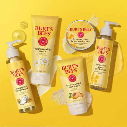 Burt's Bees - Exfoliante de limpieza profunda - Melocotón y Sauce 120ml (Paquete de 3)