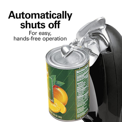Hamilton Beach Electric Extra-Tall Can Opener with Removable Cutting Unit, Built-in Knife Sharpener, Cord Storage, 76380J
