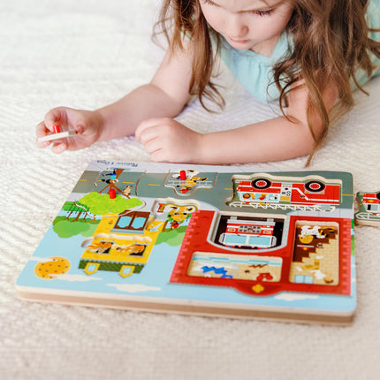 Around the Fire Station Sound Puzzle [Toy] [May 18, 2016] Melissa & Doug