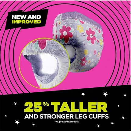 Ninjamas, Disposable Underwear, Nighttime Underwear Girls, 14 Count, Size S/M (38-65 lbs)