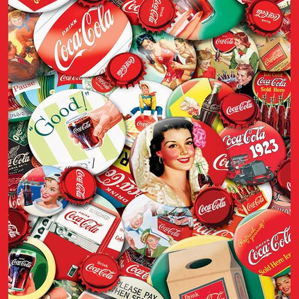 MasterPieces 1000 Piece Jigsaw Puzzle with Collectible Tin Case - Coca-Cola - 11.25"x16.75"