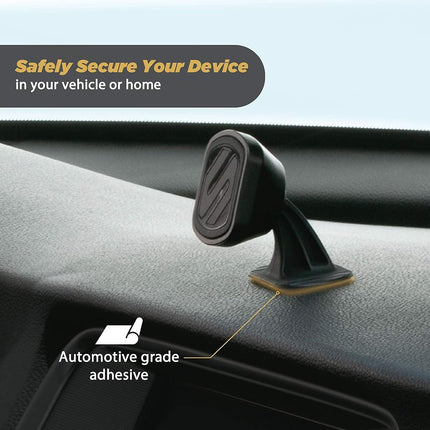 Scosche MMD-2PKXCES0 MagicMount Select Universal Magnetic Phone, GPS Horizontal Dashboard Phone Holder for Car, Home or Office, Black (Pack of 2)