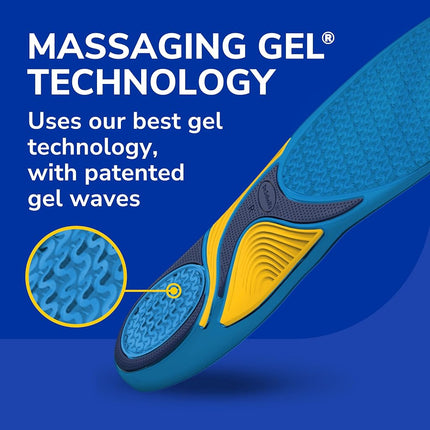 Dr. Scholl's Dr. Scholl's Comfort and Energy Massaging Gel Insoles for Men, 1 Pair, Size 8-14 1 Pair (New)