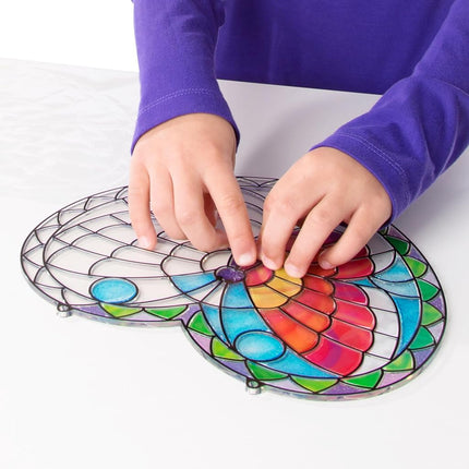 Melissa & Doug Stained Glass Made Easy Activity Kit: Butterfly - 140+ Stickers
