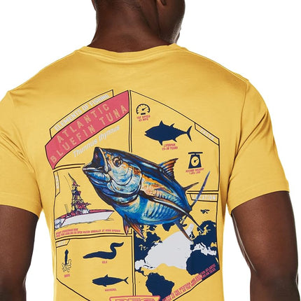 Columbia Apparel Men's PFG Graphic T-Shirt Shirt, Sunlit/Mantra, X Large