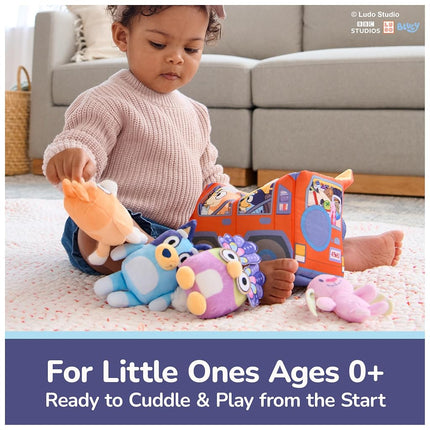 GUND Bluey 5-Piece Plush Playset, Official Bluey Stuffed Animals and Sensory Toys for Babies and Toddlers, 7”