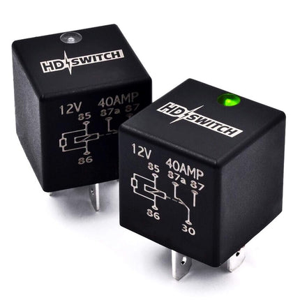 (Lot de 2) Relais étanche HD Switch avec mise à niveau LED remplace John Deere RE68327 310E 410D 500 710D 335 435C 437D 660D 2755 9120 9230 9330 9410 9430 9460 9510 9530 9560 9630 Graisse diélectrique incluse