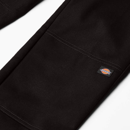 Dickies Boy’s Skinny Straight Double Knee Pant - Stretch School Uniform Trousers with Reinforced Knees & Adjustable Waist, Black V1, 6