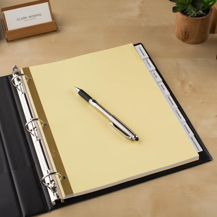 Avery 8-Tab Binder Dividers, Insertable Clear Big Tabs, 24 Sets, 2 Packs (11115)