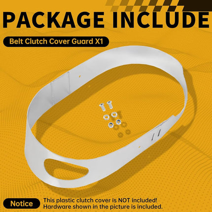ECOTRIC Clutch Cover Belt Guard Protector Compatible with 2017-2023 Can am Maverick X3 All Models Inner Cluth Housing Liner Aluminum