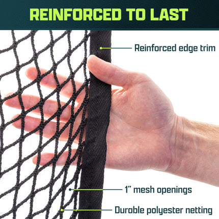 GoSports 20 ft x 10 ft Sports Netting - Hitting Net for Golf, Baseball, Hockey, Soccer, LAX and More