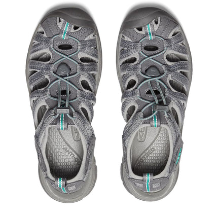KEEN Women's Whisper Sandal, Medium Grey/Peacock Green, 5.5 UK