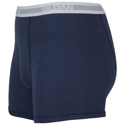 Gildan Men's Boxer Shorts with Short Legs, Multipack Retro Shorts (Pack of 5), Blue Mixed (Pack of 5), S