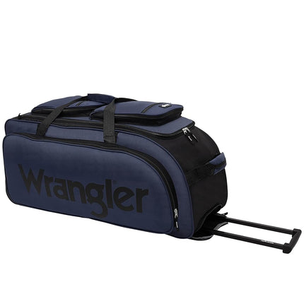 Wrangler Rolling Travel Duffel, Navy Blue, 30" Large