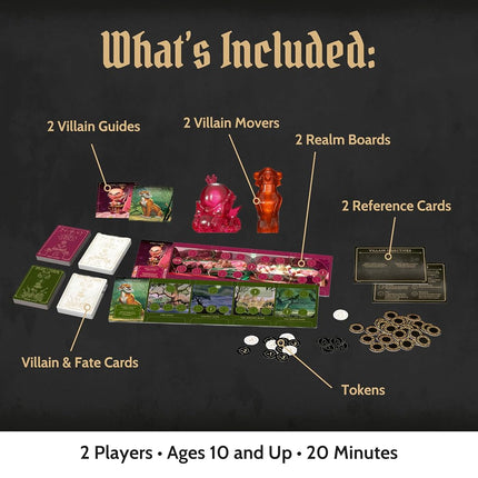 Ravensburger Disney Villainous - Sugar & Spite Strategy Board Game - Compatible with Other Villainous Games - with King Candy or Shere Khan - 2019 Toy of The Year Award Winning Line - Ages 10+