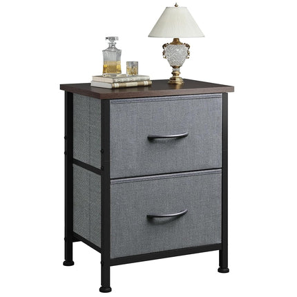WLIVE 2 Drawer Nightstands Storage Organizer Unit 