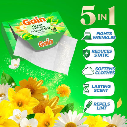 Gain Original Scent Tumble Dryer Sheets 240