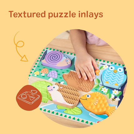Touch & Feel Wooden Sensory Animal Puzzle