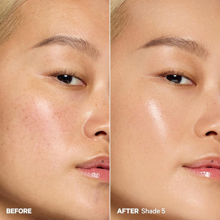 Milk Makeup Hydro Grip Hydrating Gel Skin Tint with Hyaluronic Acid – Buildable Light Coverage for Up to 12 Hours w/Dewy Finish – Non-Comedogenic – 5 Light w/Neutral Undertones, 1oz