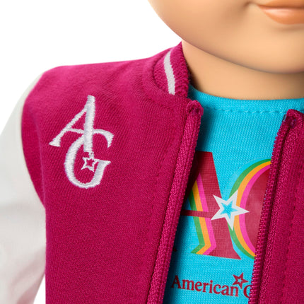 American Girl, Truly Me 18-inch Doll #104 with Dark-Blue Eyes, Straight Caramel Hair, Light Skin, for Ages 6+