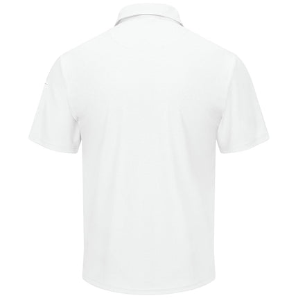 Red Kap Men's Short Sleeve Performance Knit Polo Shirt, White, XXL