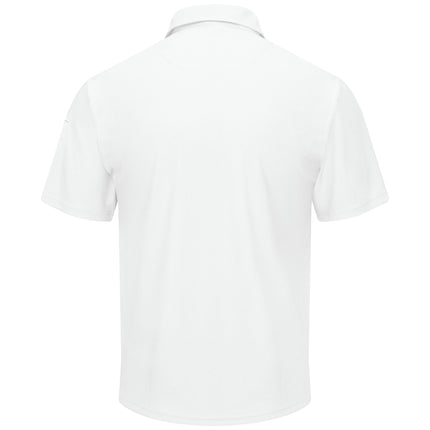 Red Kap Men's Short Sleeve Performance Knit Polo Shirt, White, XXL