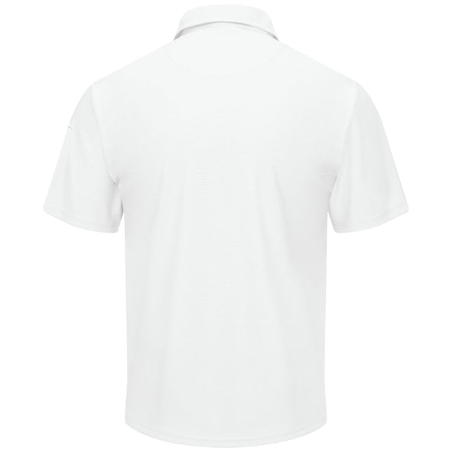 Red Kap Men's Short Sleeve Performance Knit Polo Shirt, White, XXL