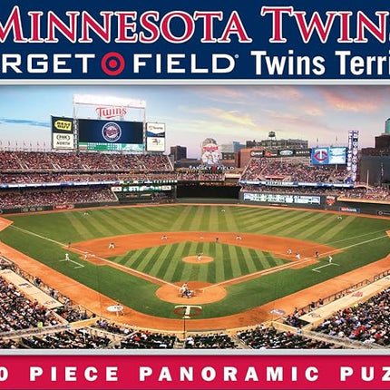 MasterPieces 1000 Piece Sports Jigsaw Puzzle - MLB Minnesota Twins Center View Panoramic - 13"x39"